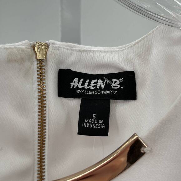 Allen B by Allen Schwartz Black & White Colorblock Sheath Dress Women S NWT - Picture 8 of 12